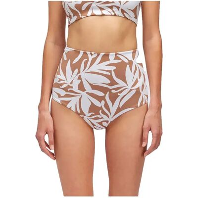 Sundek Slip Bikini Cleo Optic Flower High Waist Brief Earth M Sundek Slip Bikini Cleo Optic Flower High Waist Brief Earth M