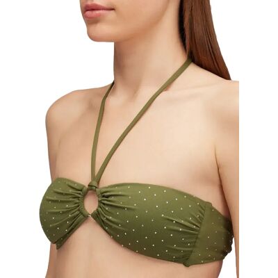 Sundek Top Bikini Nan Bandeau With Rhinestones Curuba S Sundek Top Bikini Nan Bandeau With Rhinestones Curuba S