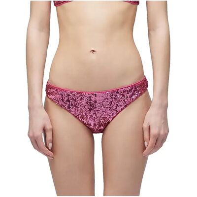 Sundek Slip Bikini Vega Slip Culotte With Sequins Shocking Pink M Sundek Slip Bikini Vega Slip Culotte With Sequins Shocking Pink M