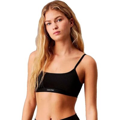 Calvin Klein Top Bikini Rib Bralette Black S Calvin Klein Top Bikini Rib Bralette Black S