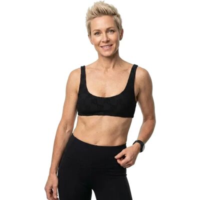 Hugo Top Bikini Terry Mono 10271272 Bralette Black S Hugo Top Bikini Terry Mono 10271272 Bralette Black S