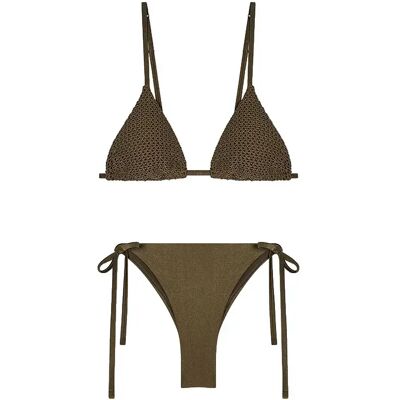 Emporio Armani Bikini Ew00080_af20250 Triangle Dark Olive XS Emporio Armani Bikini Ew00080_af20250 Triangle Dark Olive XS