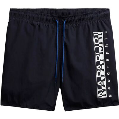 Napapijri Pantaloncino Da Bagno V-box Blue Marine M Napapijri Pantaloncino Da Bagno V-box Blue Marine M