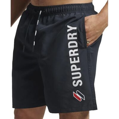 Superdry Costume Da Bagno Code Applque 19inch Deep Navy S Superdry Costume Da Bagno Code Applque 19inch Deep Navy S