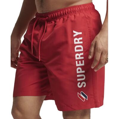 Superdry Costume Da Bagno Code Applque 19inch Risk Red L Superdry Costume Da Bagno Code Applque 19inch Risk Red L