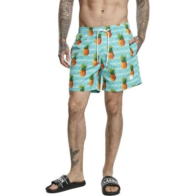 Urban Classics Pantaloncino Da Bagno Tb2679 Blue Turquoise / Orange 2XL Urban Classics Pantaloncino Da Bagno Tb2679 Blue Turquoise / Orange 2XL
