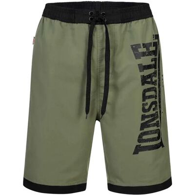Lonsdale Pantaloncino Da Bagno Clennell Black / Olive 2XL Lonsdale Pantaloncino Da Bagno Clennell Black / Olive 2XL
