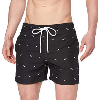 Urban Classics Pantaloncino Da Bagno Tb2680 Shark / Black / White L Urban Classics Pantaloncino Da Bagno Tb2680 Shark / Black / White L