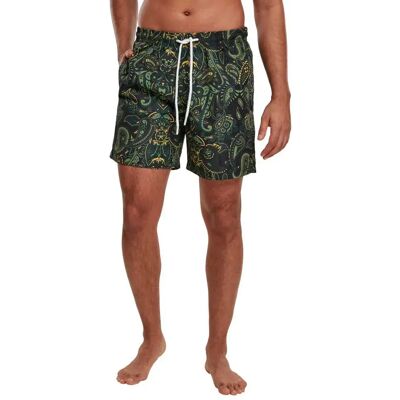 Urban Classics Pantaloncino Da Bagno Paisley Paisley M Urban Classics Pantaloncino Da Bagno Paisley Paisley M