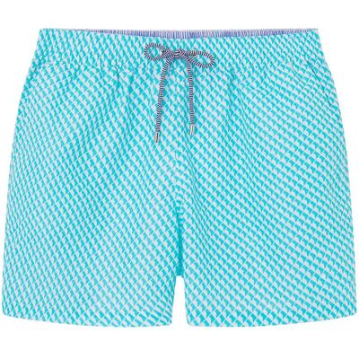 FaÇonnable Pantaloncino Da Bagno Cubic Curacao Blue S FaÇonnable Pantaloncino Da Bagno Cubic Curacao Blue S