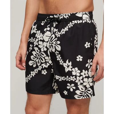 Superdry Pantaloncino Da Bagno Hawaiian Print 17´´ Surf School Black S Superdry Pantaloncino Da Bagno Hawaiian Print 17´´ Surf School Black S