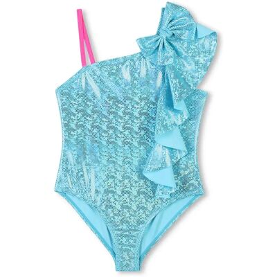 Billieblush Costume Da Bagno U20920 Blue Plate 12 Anni Billieblush Costume Da Bagno U20920 Blue Plate 12 Anni