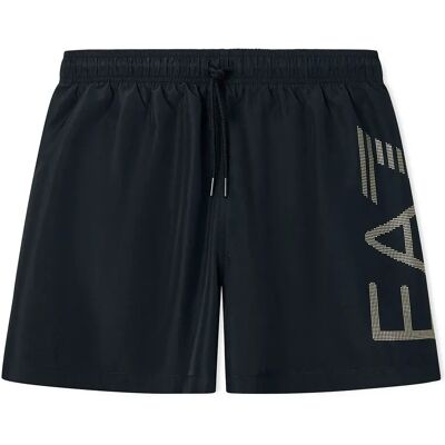Ea7 Emporio Armani Pantaloncino Da Bagno 7m002001_af197 Black / Gold L Ea7 Emporio Armani Pantaloncino Da Bagno 7m002001_af197 Black / Gold L