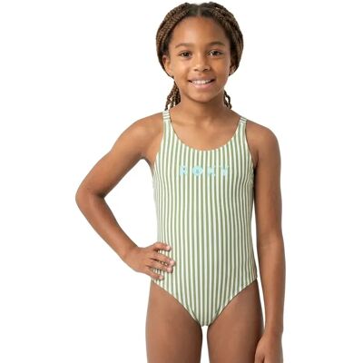 Roxy Costume Da Bagno Bico Active Rg Oil Green Vert Moda Stripe 8 Anni Roxy Costume Da Bagno Bico Active Rg Oil Green Vert Moda Stripe 8 Anni