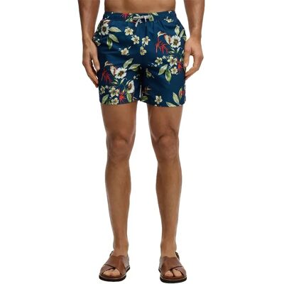 Superdry Pantaloncino Da Bagno Hawaiian Print 16 Cabana Navy L Superdry Pantaloncino Da Bagno Hawaiian Print 16 Cabana Navy L