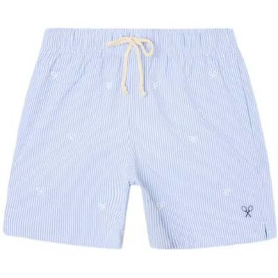 Silbon Pantaloncino Da Bagno 1023102325 Fine Stripes Light Blue L Silbon Pantaloncino Da Bagno 1023102325 Fine Stripes Light Blue L