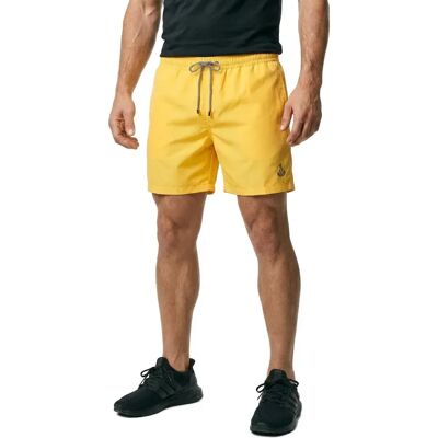 FaÇonnable Pantaloncino Da Bagno Logo Solid Mellow Yellow L FaÇonnable Pantaloncino Da Bagno Logo Solid Mellow Yellow L