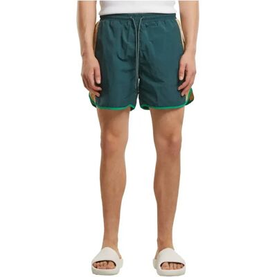 Urban Classics Pantaloncino Da Bagno Retro Look Bottle Green L Urban Classics Pantaloncino Da Bagno Retro Look Bottle Green L