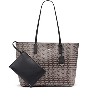 DKNY Borsa A Tracolla In Tessuto Saige Ew Tz White Brown Logo / Black One Size DKNY Borsa A Tracolla In Tessuto Saige Ew Tz White Brown Logo / Black One Size