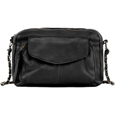 Pieces Borsa Naina Leather Black One Size Pieces Borsa Naina Leather Black One Size