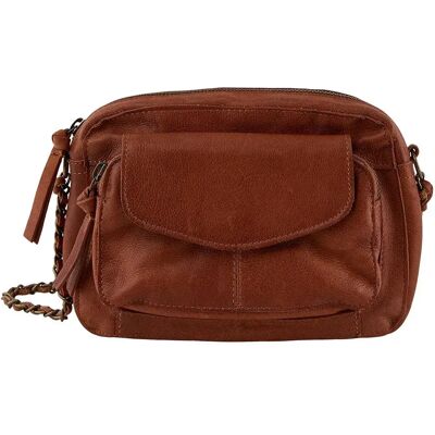 Pieces Borsa Naina Leather Root Beer One Size Pieces Borsa Naina Leather Root Beer One Size