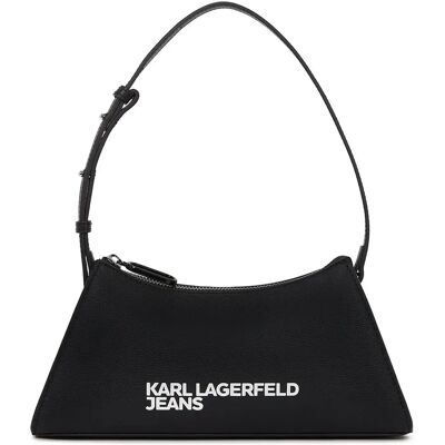 Karl Lagerfeld Jeans Borsa A Tracolla Essential Logo Matte Black One Size Karl Lagerfeld Jeans Borsa A Tracolla Essential Logo Matte Black One Size