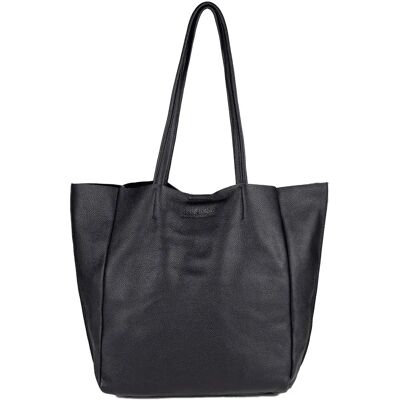 Munich Borsa Shopper Leather Loft Black One Size Munich Borsa Shopper Leather Loft Black One Size