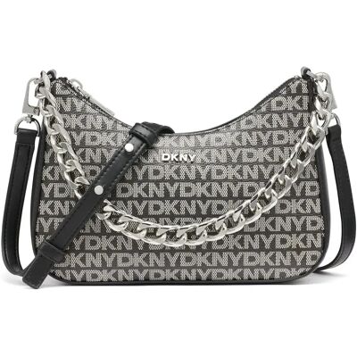 DKNY Borsa A Tracolla Jenna Demi Black Logo / Black One Size DKNY Borsa A Tracolla Jenna Demi Black Logo / Black One Size