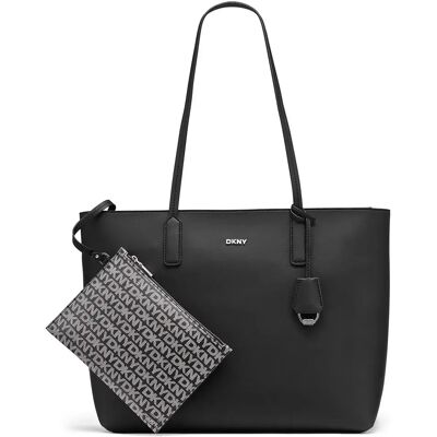 DKNY Borsa A Tracolla In Tessuto Saige Ew Black / Silver One Size DKNY Borsa A Tracolla In Tessuto Saige Ew Black / Silver One Size