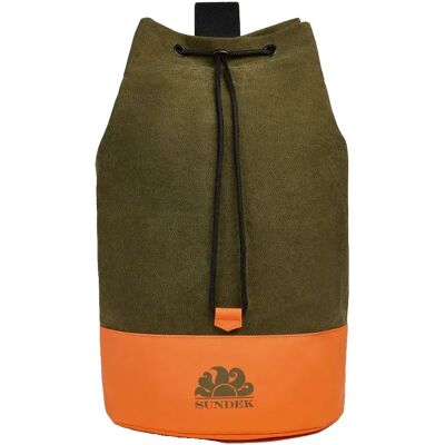 Sundek Borsa Cotton Shoulder With Contrasting Colours Dk Ar Green 01 One Size Sundek Borsa Cotton Shoulder With Contrasting Colours Dk Ar Green 01 One Size