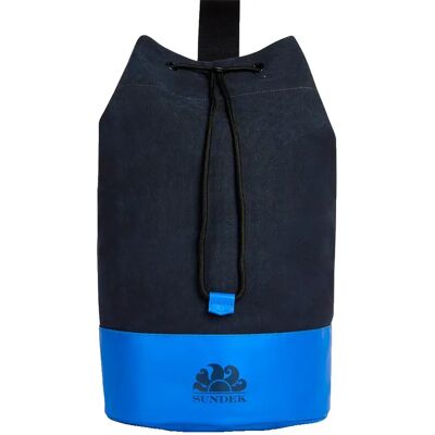 Sundek Borsa Cotton Shoulder With Contrasting Colours Navy 01 One Size Sundek Borsa Cotton Shoulder With Contrasting Colours Navy 01 One Size