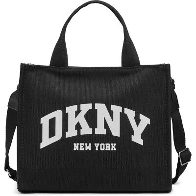 DKNY Borsa A Tracolla In Tessuto Hadlee Mid Black / Silver One Size DKNY Borsa A Tracolla In Tessuto Hadlee Mid Black / Silver One Size