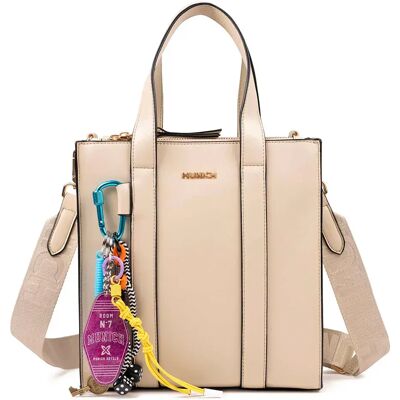 Munich Borsa A Tracolla Charms Tote Cream One Size Munich Borsa A Tracolla Charms Tote Cream One Size