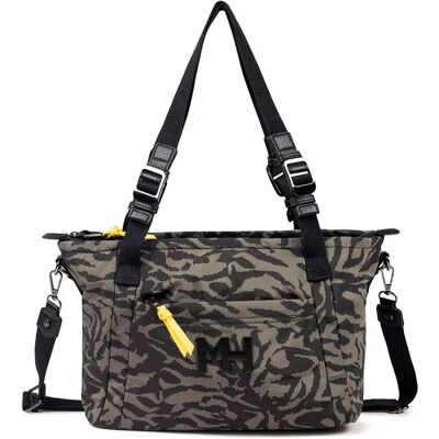 Munich Borsa A Tracolla Zone Tote Print Tiger Khaki One Size Munich Borsa A Tracolla Zone Tote Print Tiger Khaki One Size