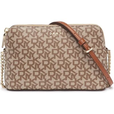 DKNY Borsa Bryant Dome Lo Brown Logo / Beige One Size DKNY Borsa Bryant Dome Lo Brown Logo / Beige One Size