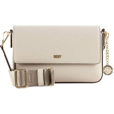 DKNY Borsa A Tracolla Bryant Park Md Flap Beige One Size DKNY Borsa A Tracolla Bryant Park Md Flap Beige One Size