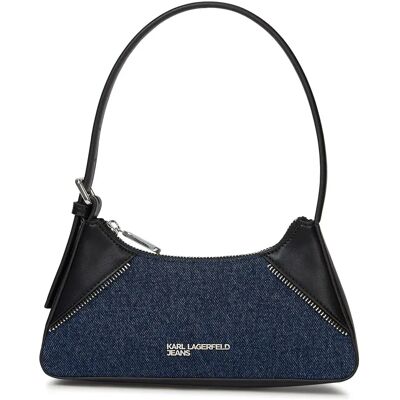 Karl Lagerfeld Jeans Borsa A Tracolla B3w30195 Washed Dark Blue / Black One Size Karl Lagerfeld Jeans Borsa A Tracolla B3w30195 Washed Dark Blue / Black One Size