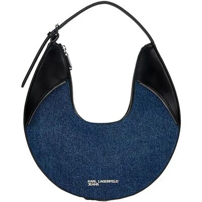 Karl Lagerfeld Jeans Borsa A Tracolla B3w30197 Washed Dark Blue / Black One Size Karl Lagerfeld Jeans Borsa A Tracolla B3w30197 Washed Dark Blue / Black One Size