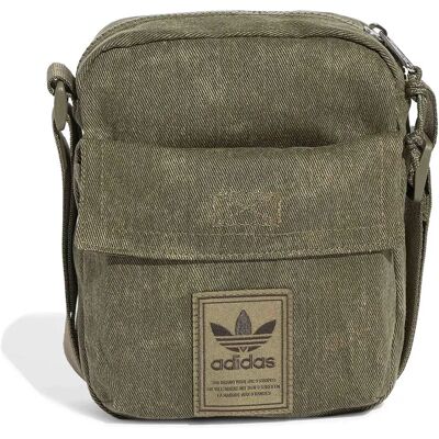 Adidas Originals Borsa A Tracolla Washed Item 3l Olive Strata One Size Adidas Originals Borsa A Tracolla Washed Item 3l Olive Strata One Size