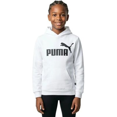 Felpa Con Cappuccio Essential Big Logo Puma White 5-6 Anni Felpa Con Cappuccio Essential Big Logo Puma White 5-6 Anni
