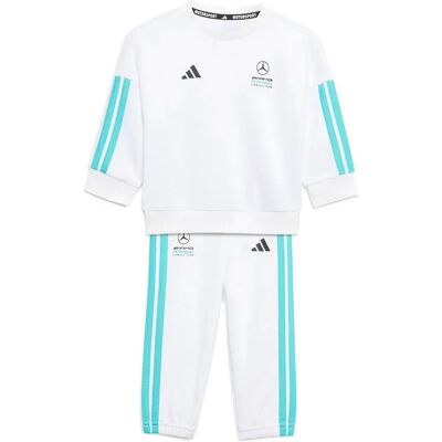 Adidas Set Mercedes-amg Petronas F1 Team Dna Jogger Long Sleeve White / Semi Mint Rush 3-4 Anni Adidas Set Mercedes-amg Petronas F1 Team Dna Jogger Long Sleeve White / Semi Mint Rush 3-4 Anni