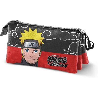 Karactermania Astuccio Triple Pocket Clouds Naruto Shippuden Black / Red One Size Karactermania Astuccio Triple Pocket Clouds Naruto Shippuden Black / Red One Size