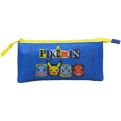 Pokemon Astuccio Triple Blue 2 One Size Pokemon Astuccio Triple Blue 2 One Size