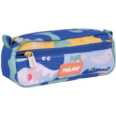 Milan Astuccio 2 Zipped Rectangular Odyssey Special Series Blue One Size Milan Astuccio 2 Zipped Rectangular Odyssey Special Series Blue One Size