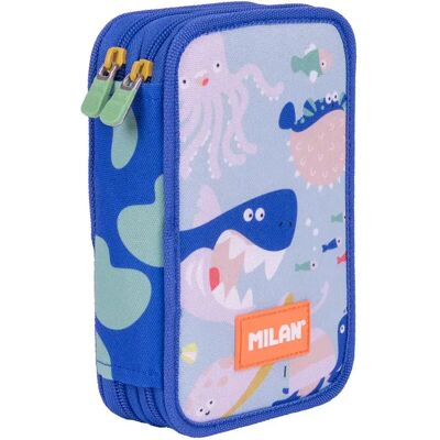 Milan Astuccio Portapenne Odyssey Special Series A Doppio Piano Riempito Blue One Size Milan Astuccio Portapenne Odyssey Special Series A Doppio Piano Riempito Blue One Size