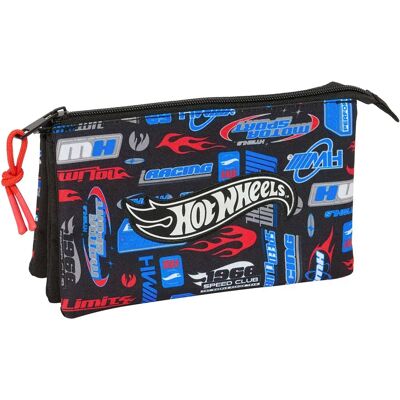 Safta Astuccio Hot Wheels Triple Challenge Multicolor One Size Safta Astuccio Hot Wheels Triple Challenge Multicolor One Size