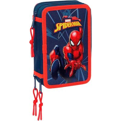 Safta Astuccio Spider-man 12.5x19.5x5.5 Cm Triple Multicolor One Size Safta Astuccio Spider-man 12.5x19.5x5.5 Cm Triple Multicolor One Size