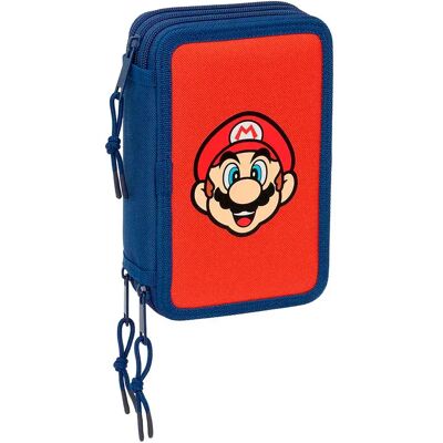 Safta Astuccio Super Mario 12.5x19.5x5.5 Cm Triple Multicolor One Size Safta Astuccio Super Mario 12.5x19.5x5.5 Cm Triple Multicolor One Size
