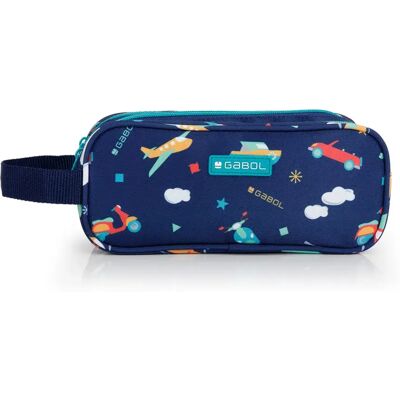 Gabol Astuccio Speedy-triple Pocket With Handle Azul Marino One Size Gabol Astuccio Speedy-triple Pocket With Handle Azul Marino One Size