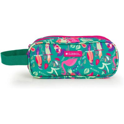 Gabol Astuccio Vida-triple Pocket With Handle Verde One Size Gabol Astuccio Vida-triple Pocket With Handle Verde One Size